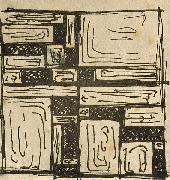 Theo van Doesburg Study for Stained-Glass Composition III china oil painting artist